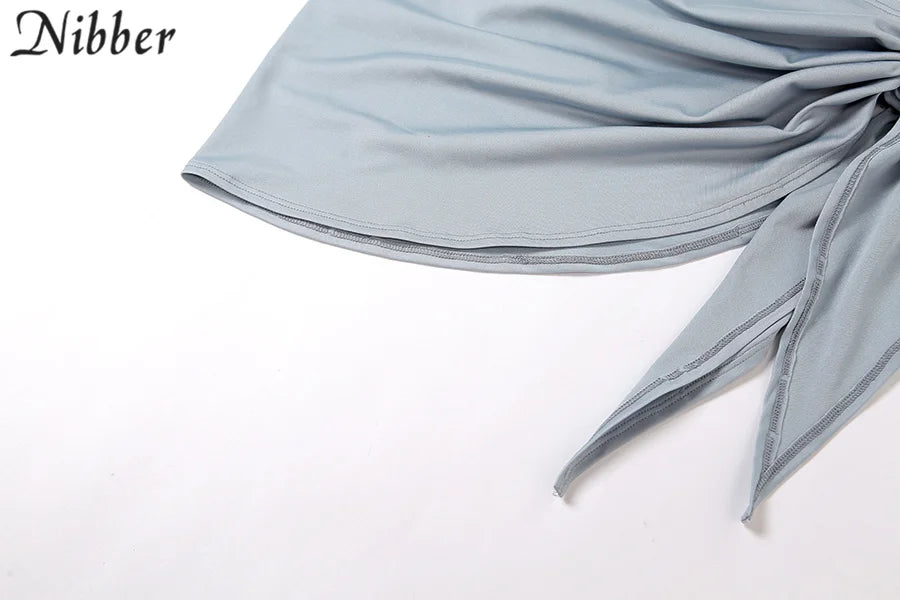 Nibber-Conjunto de Bikini básico para mujer, traje de baño de dos piezas con falda, Sexy, para vacaciones en la playa, 2021