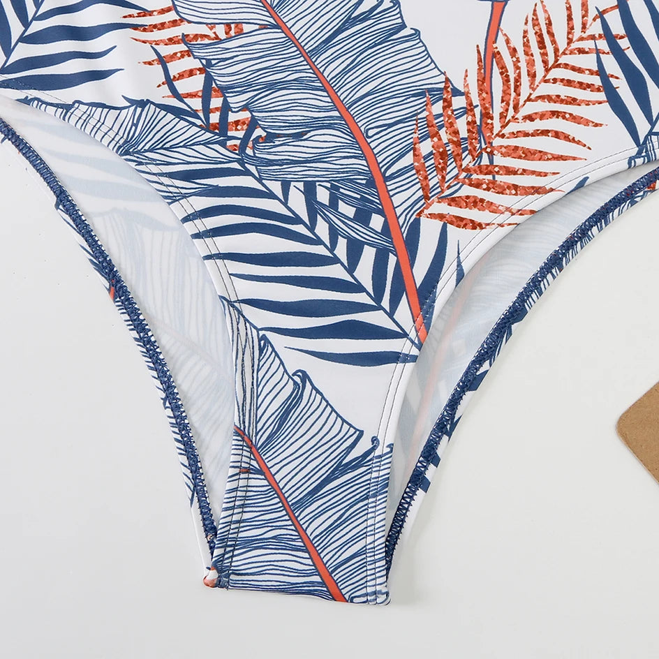 Bikini Sexy 2025, traje de baño de cuello alto para mujer