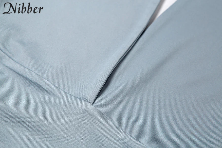 Nibber-Conjunto de Bikini básico para mujer, traje de baño de dos piezas con falda, Sexy, para vacaciones en la playa, 2021