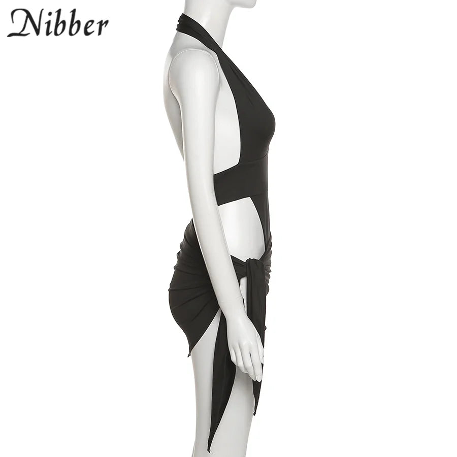 Nibber-Conjunto de Bikini básico para mujer, traje de baño de dos piezas con falda, Sexy, para vacaciones en la playa, 2021