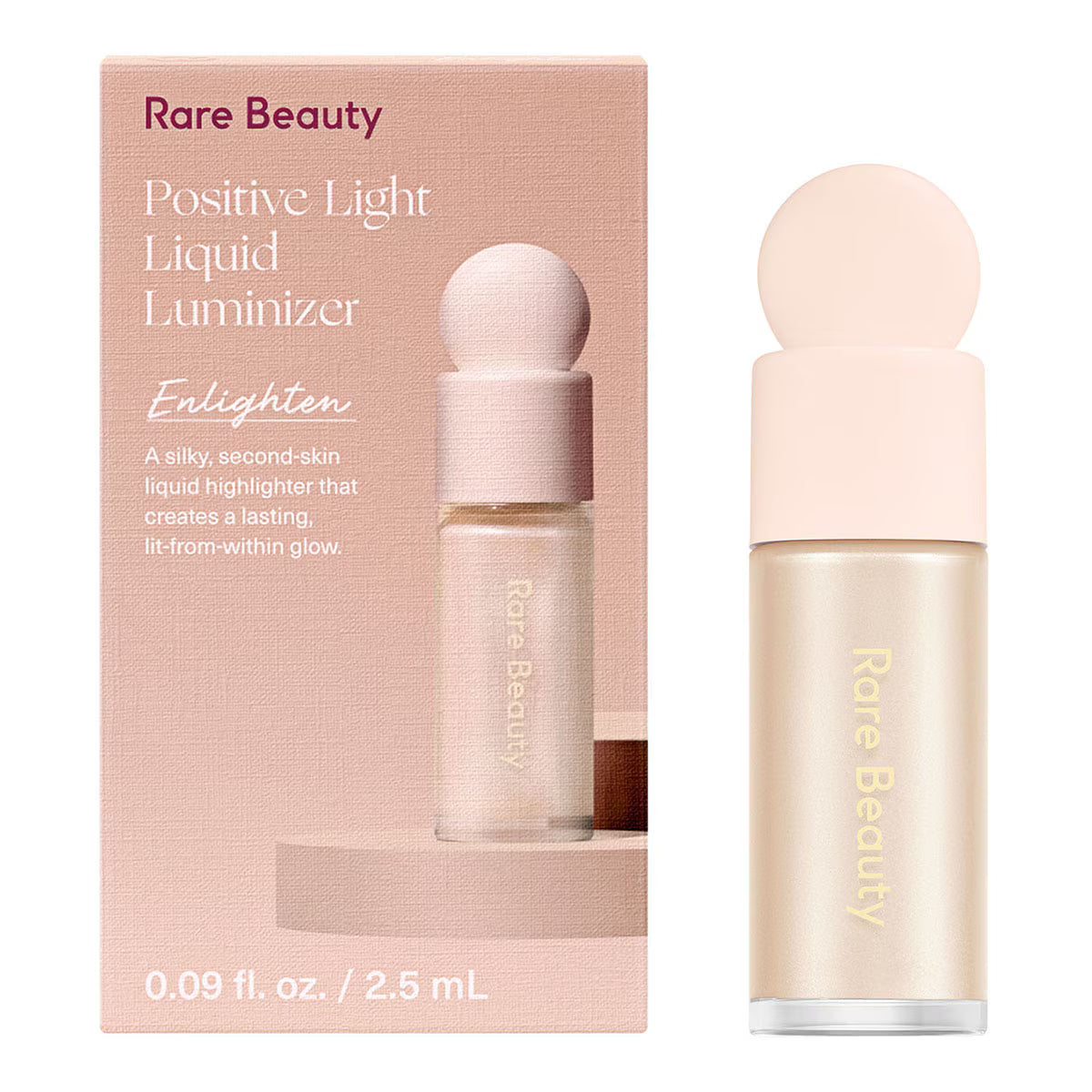 RARE BEAUTY positive light liquid luminizer mini (mini iluminador líquido)