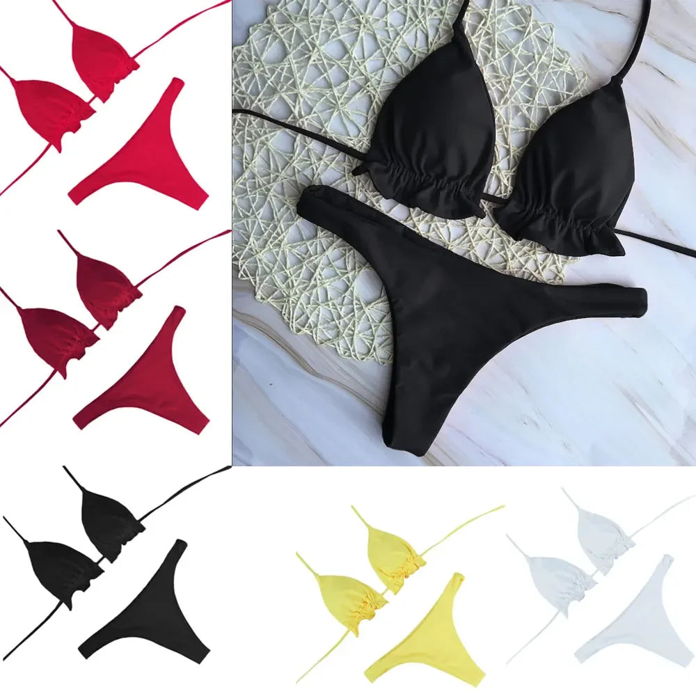 Conjunto de Bikini brasileño de verano para mujer