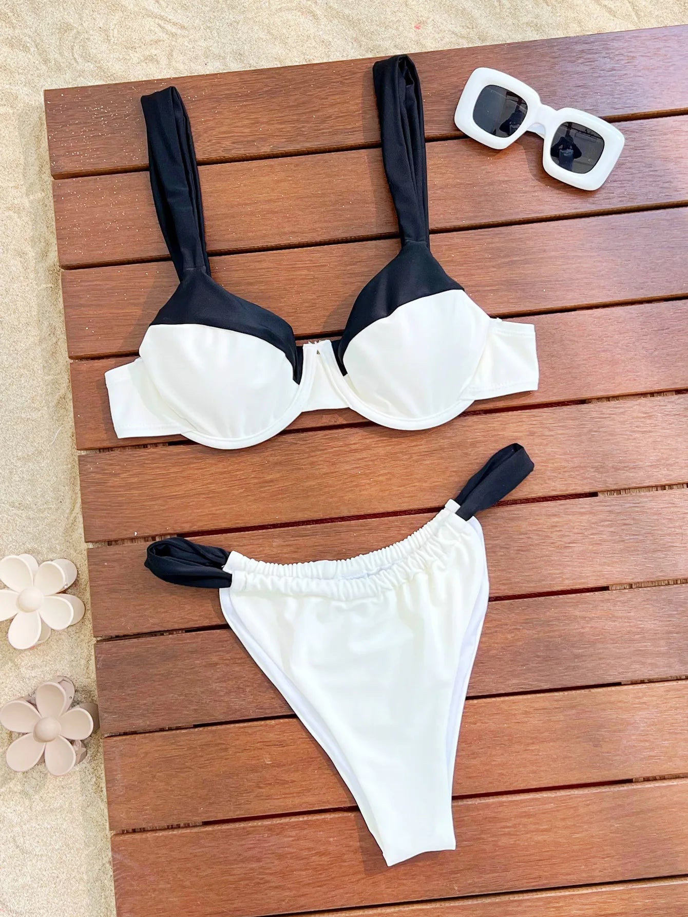 Bikini Sexy para mujer, traje de baño de dos piezas