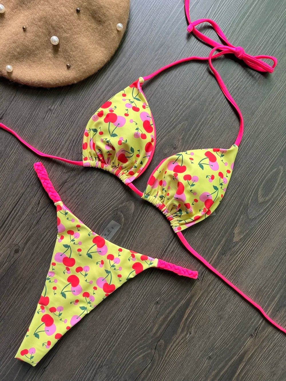 Bikini de cintura alta, traje de baño Sexy con Tanga, conjunto de Bikini con estampado de cebra, traje de baño brasileño para mujer, nuevo Bikini, trajes de baño para mujer