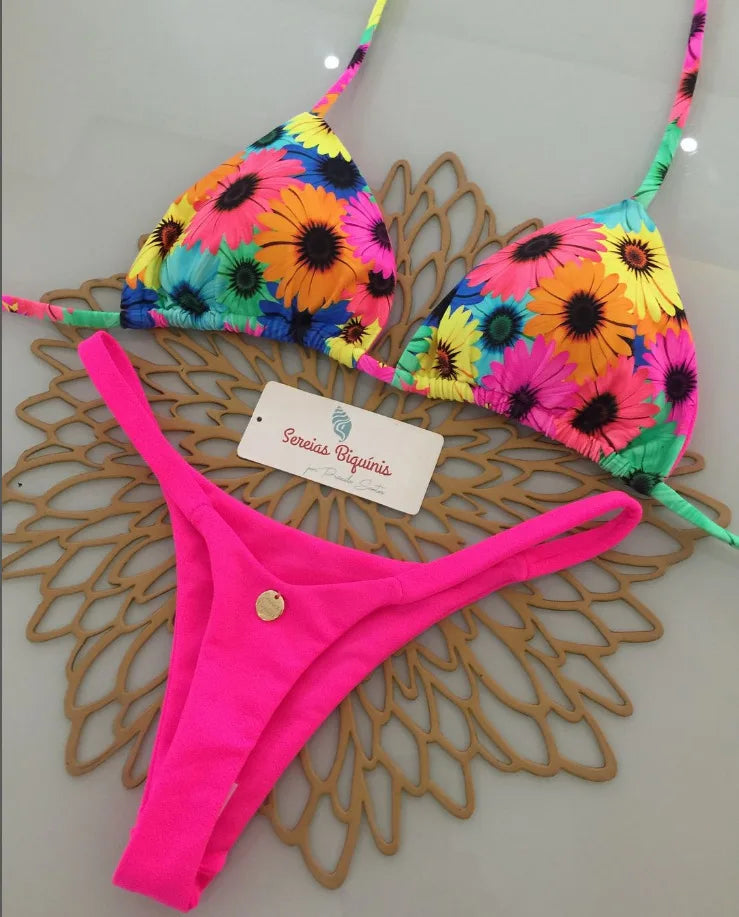 Nuevo Bikini mujer Sexy Brasil traje de baño playa vacaciones traje de baño