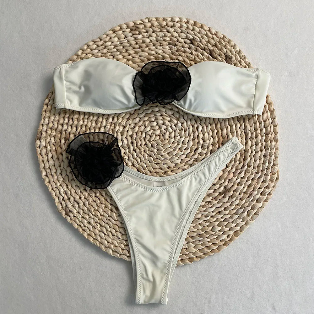 Conjunto de Bikini, superventas, traje de baño para mujer, nueva moda, traje de baño informal Sexy, Micro Bikini para mujer, traje de baño con estampado de encaje