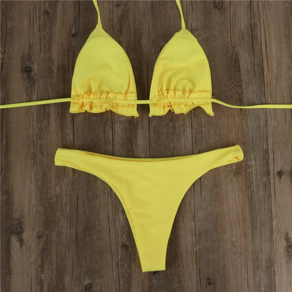 Conjunto de Bikini brasileño de verano para mujer