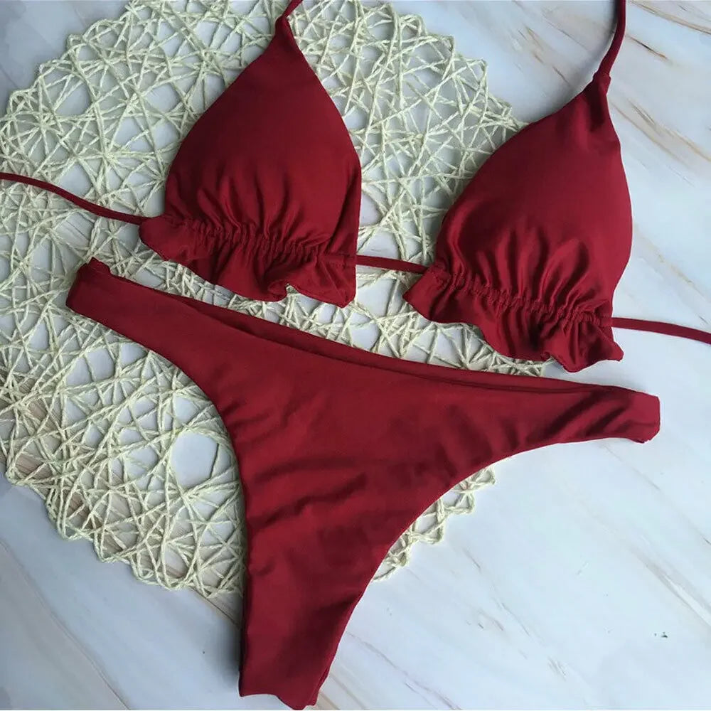 Conjunto de Bikini brasileño de verano para mujer