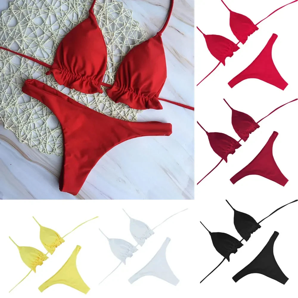 Conjunto de Bikini brasileño de verano para mujer