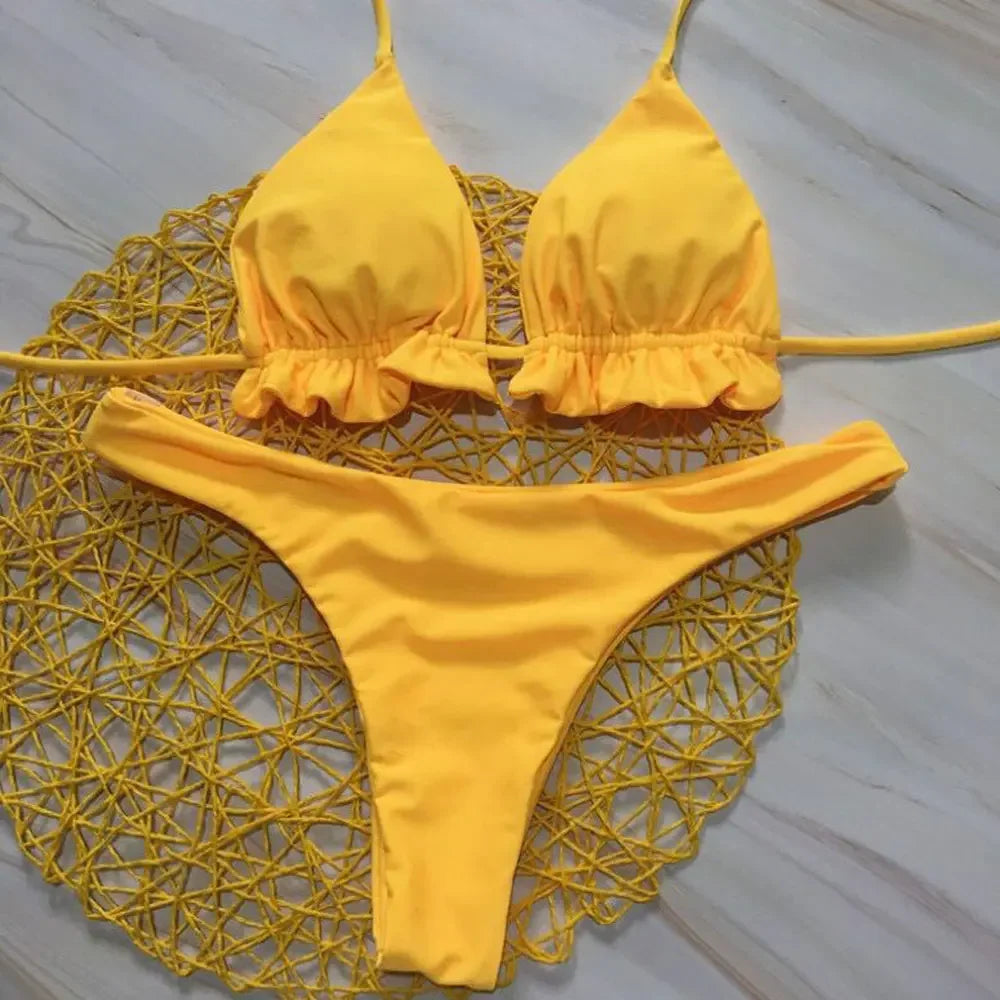 Conjunto de Bikini brasileño de verano para mujer