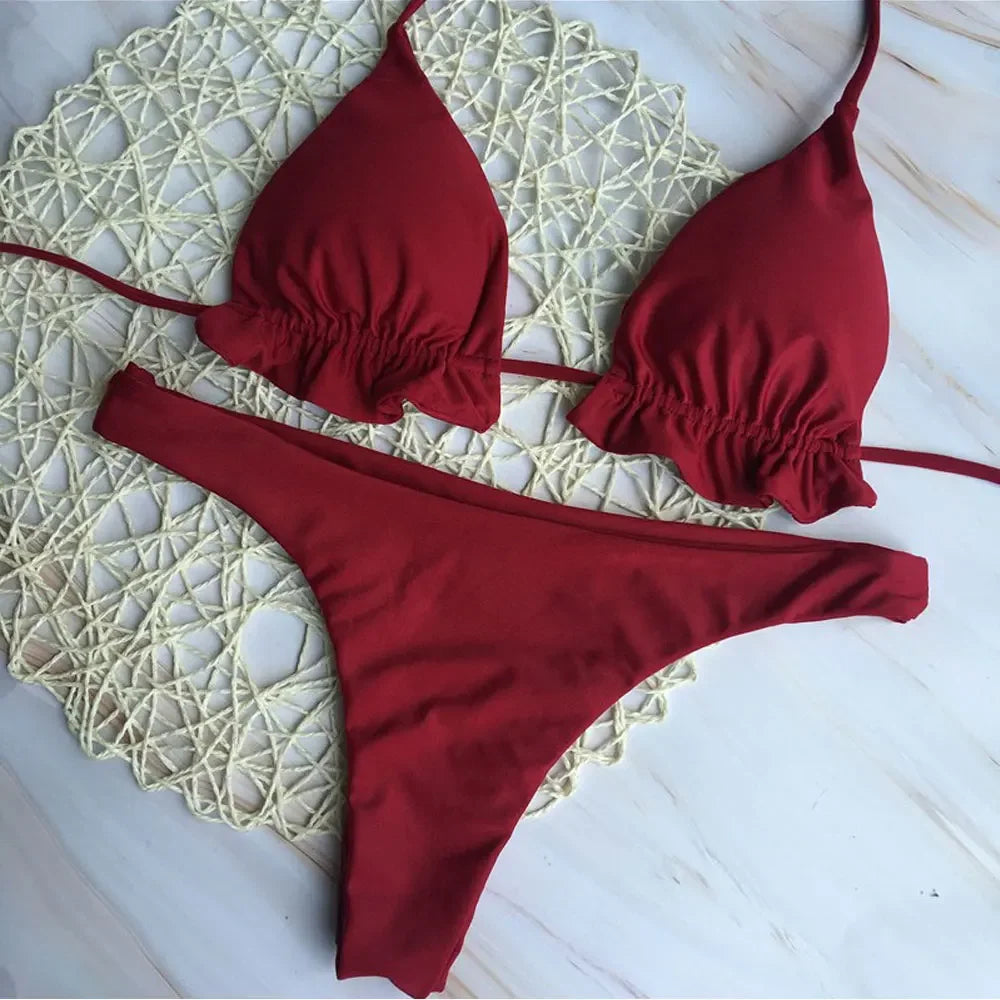 Conjunto de Bikini brasileño de verano para mujer