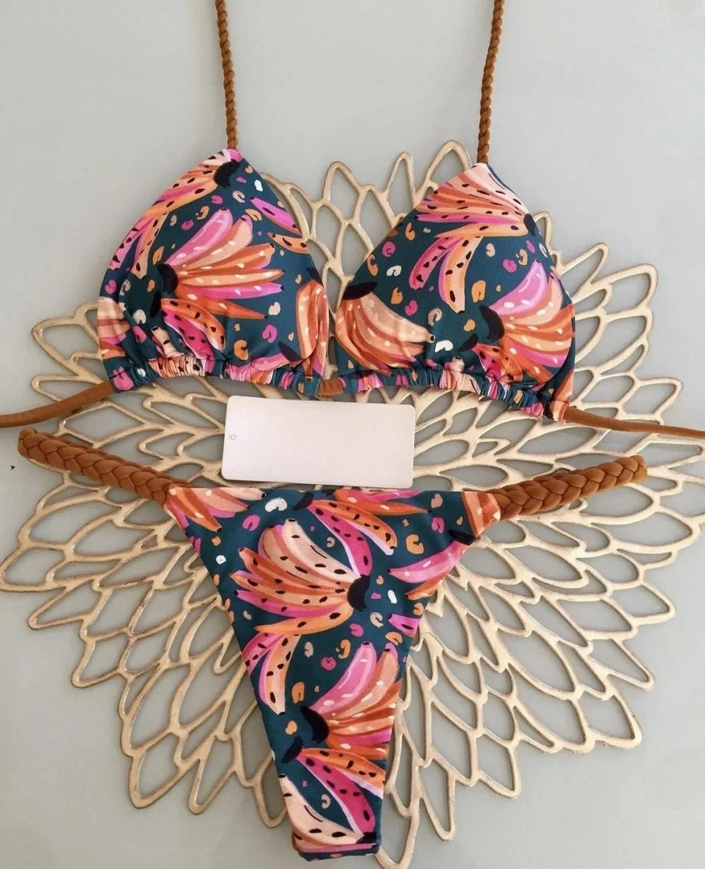 Bikini de cintura alta, traje de baño Sexy con Tanga, conjunto de Bikini con estampado de cebra, traje de baño brasileño para mujer, nuevo Bikini, trajes de baño para mujer