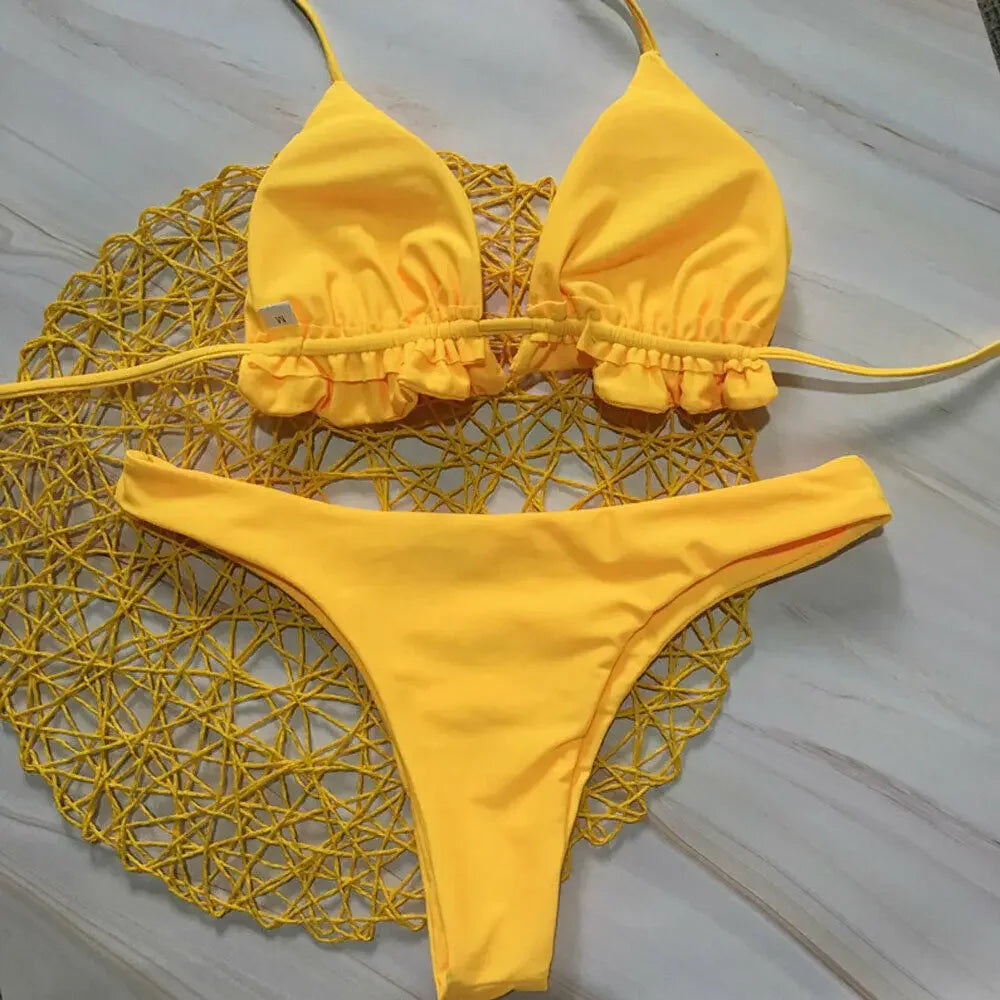 Conjunto de Bikini brasileño de verano para mujer