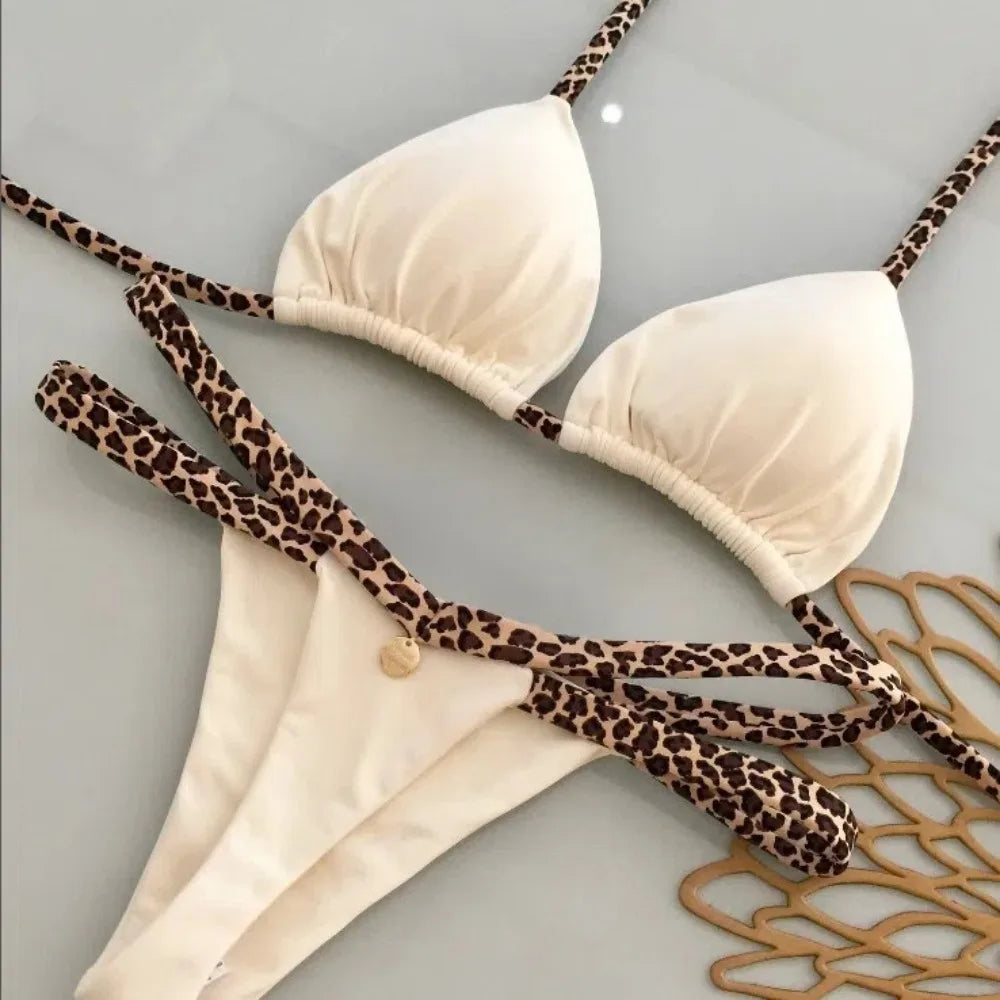 Nuevo Bikini mujer Sexy Brasil traje de baño playa vacaciones traje de baño