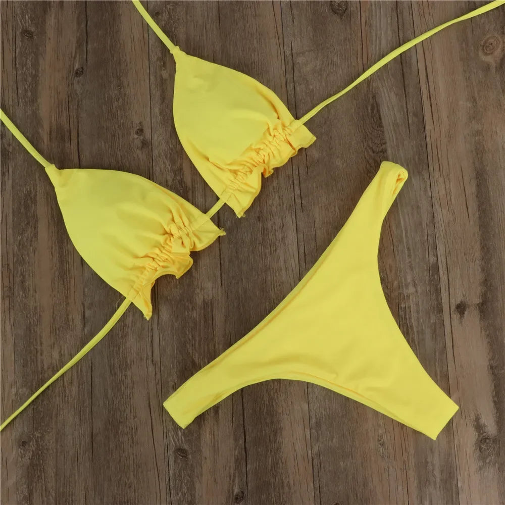 Conjunto de Bikini brasileño de verano para mujer