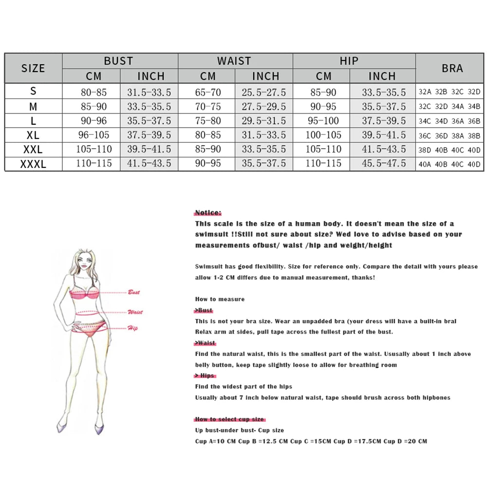 Bikini, traje de baño Sexy para mujer