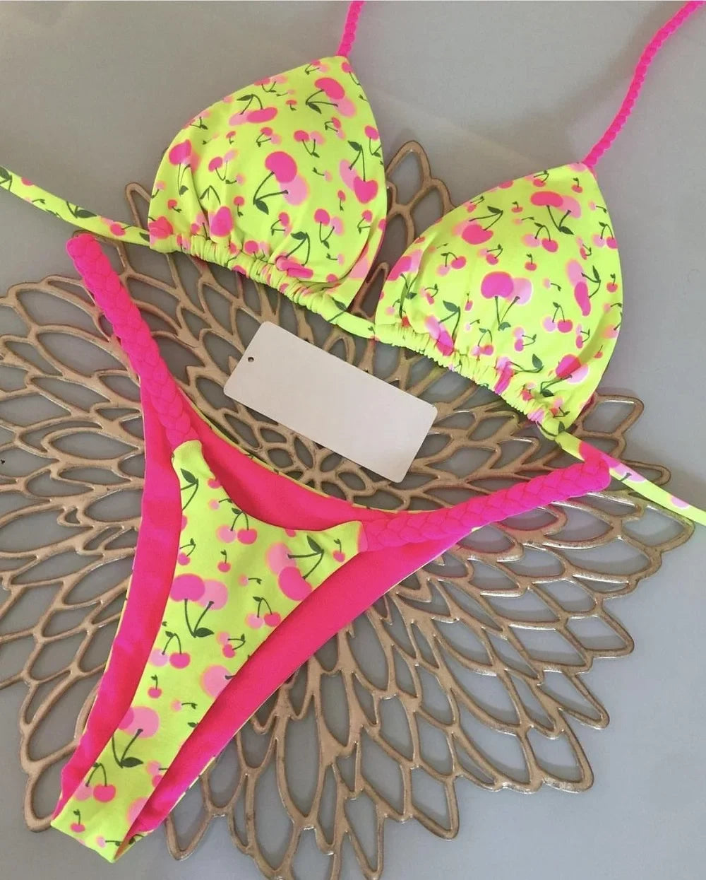 Bikini de cintura alta, traje de baño Sexy con Tanga, conjunto de Bikini con estampado de cebra, traje de baño brasileño para mujer, nuevo Bikini, trajes de baño para mujer