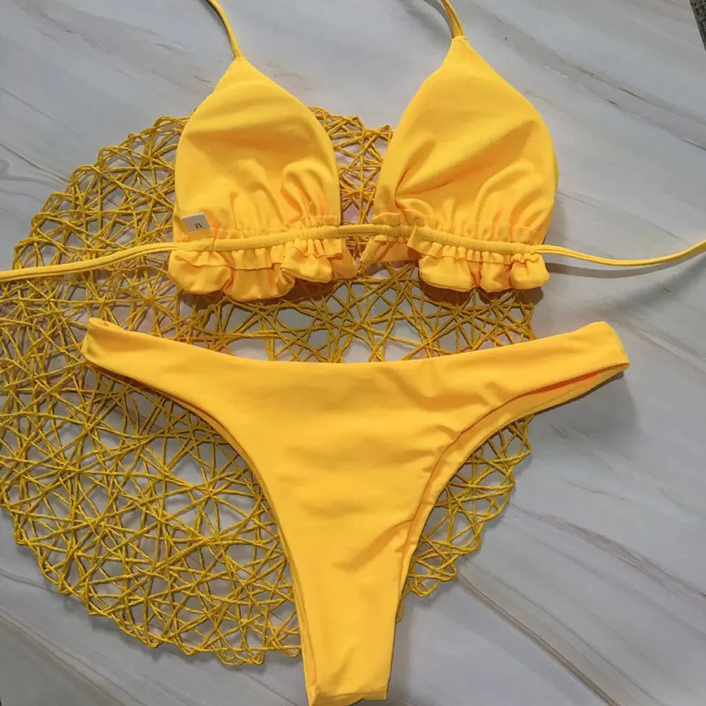 Conjunto de Bikini brasileño de verano para mujer
