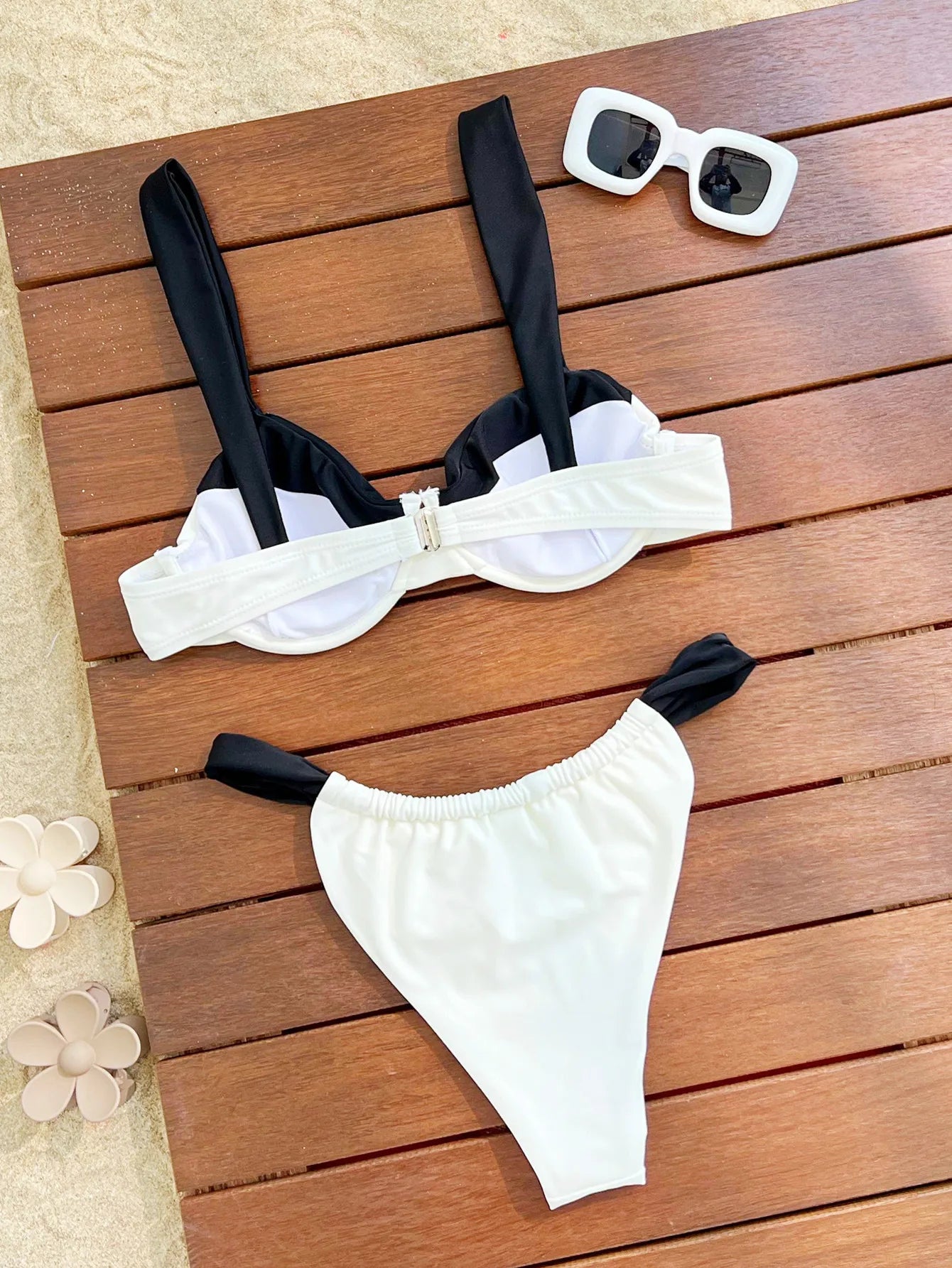 Bikini Sexy para mujer, traje de baño de dos piezas