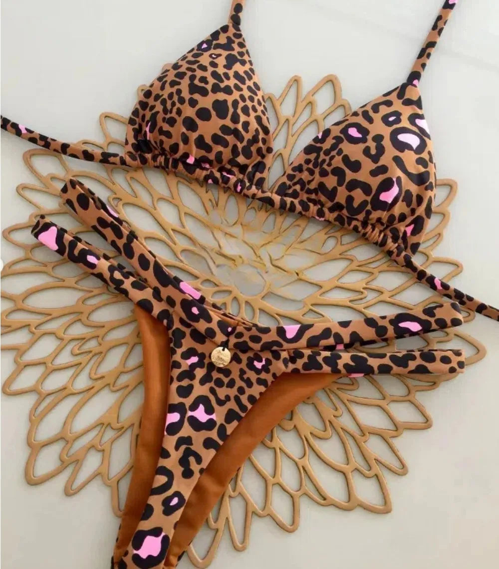Nuevo Bikini mujer Sexy Brasil traje de baño playa vacaciones traje de baño