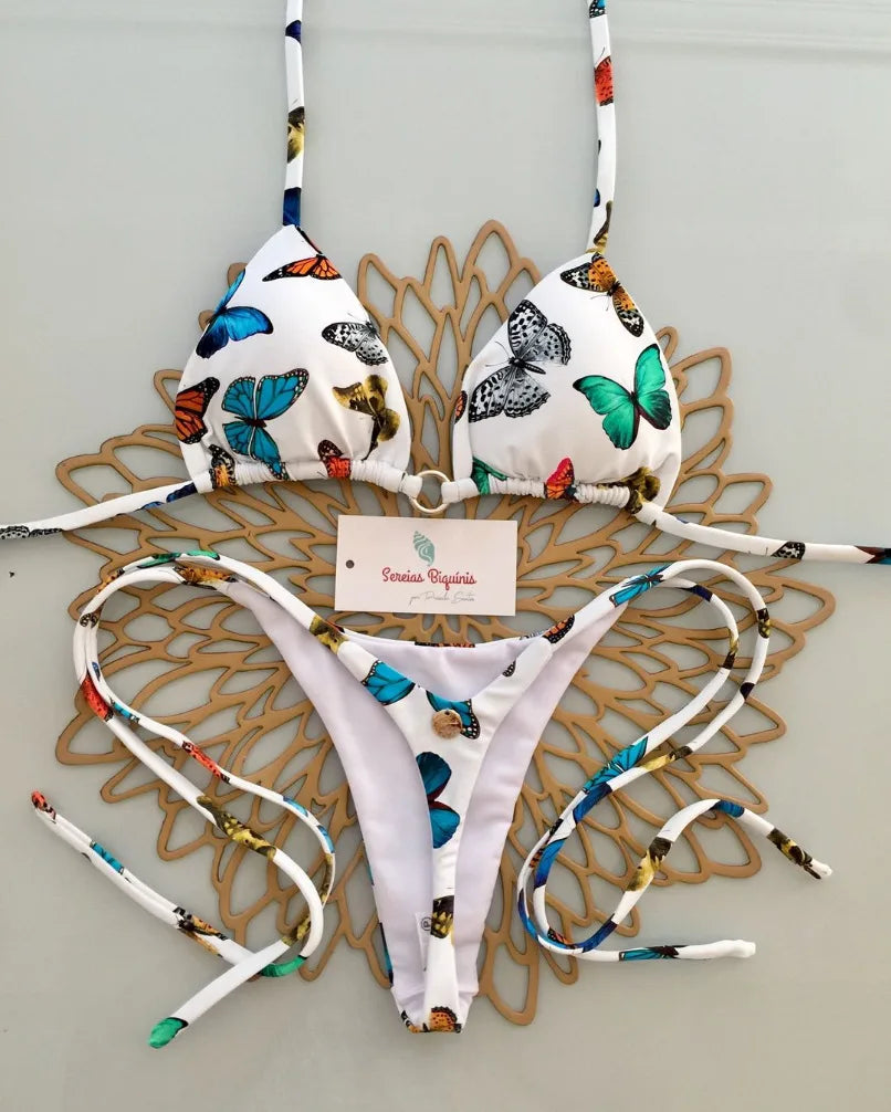 Nuevo Bikini mujer Sexy Brasil traje de baño playa vacaciones traje de baño