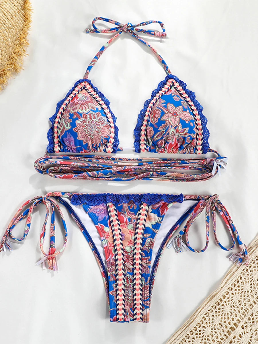 Conjunto de microbikini Sexy para mujer, traje de baño femenino con realce, Tanga, traje de baño brasileño, Bikini de dos piezas, traje de baño para playa 2025