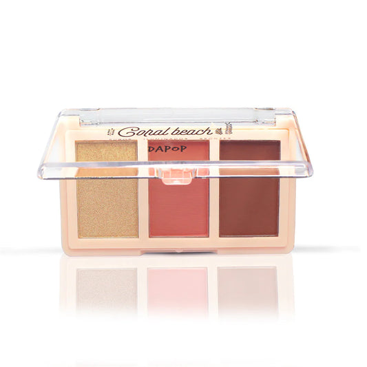 Dapop Rubor, Iluminador y Bronzer Coral Beach