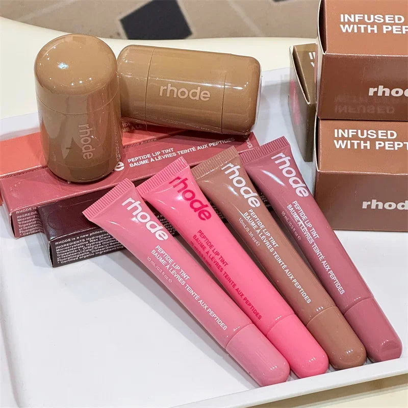 Rhode dupe Lip gloss, lip liner, blush, cream