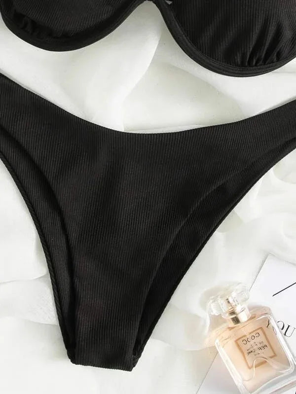 Bikinis sexys, trajes de baño recortados para mujer