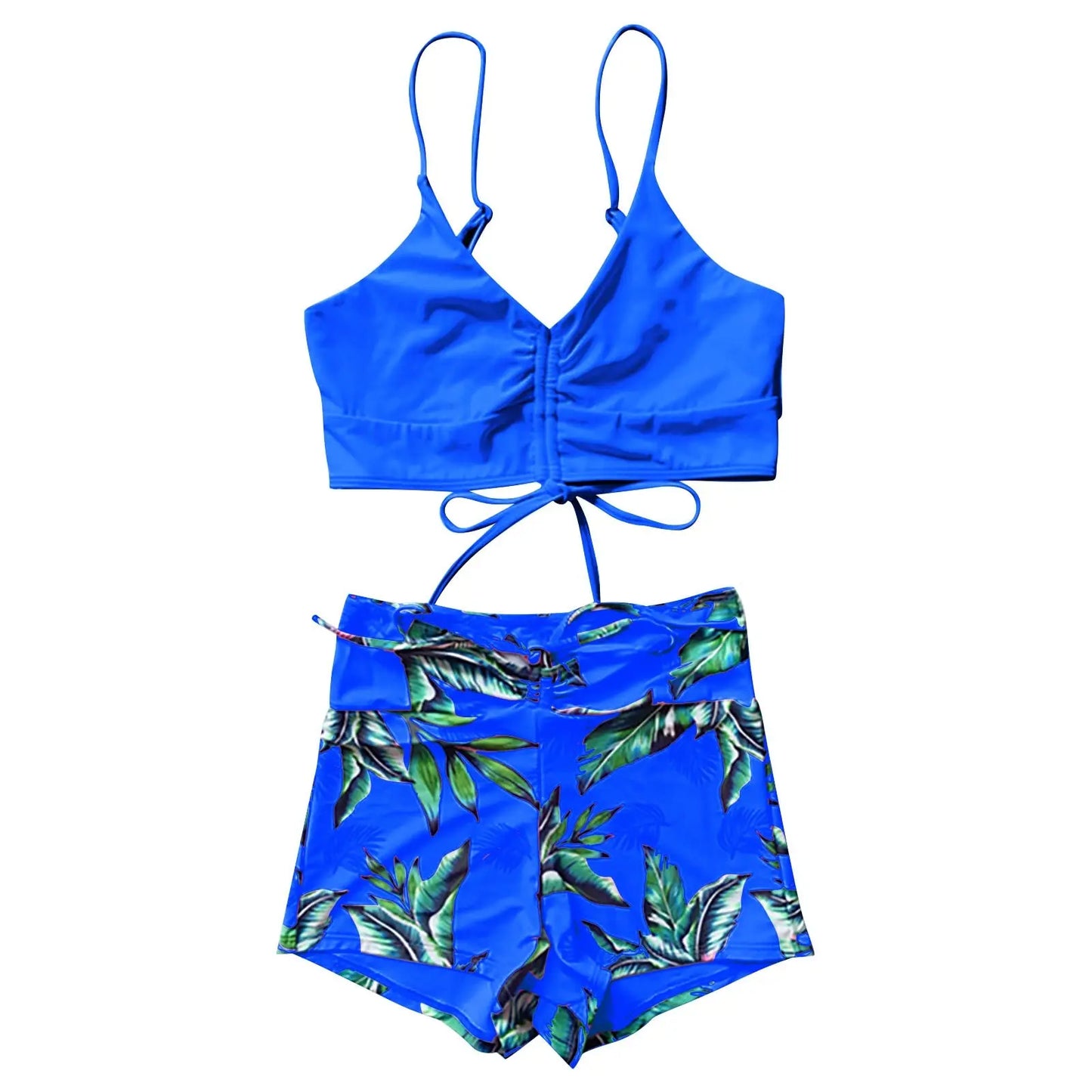 Conjunto de Bikini de cintura alta para mujer