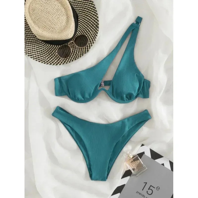 Bikinis sexys, trajes de baño recortados para mujer