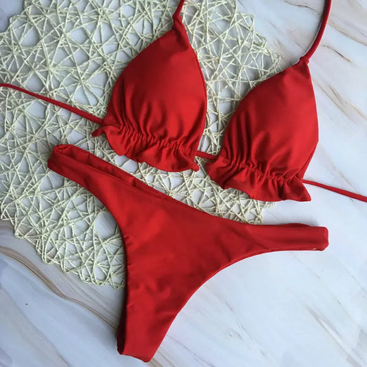 Conjunto de Bikini brasileño de verano para mujer