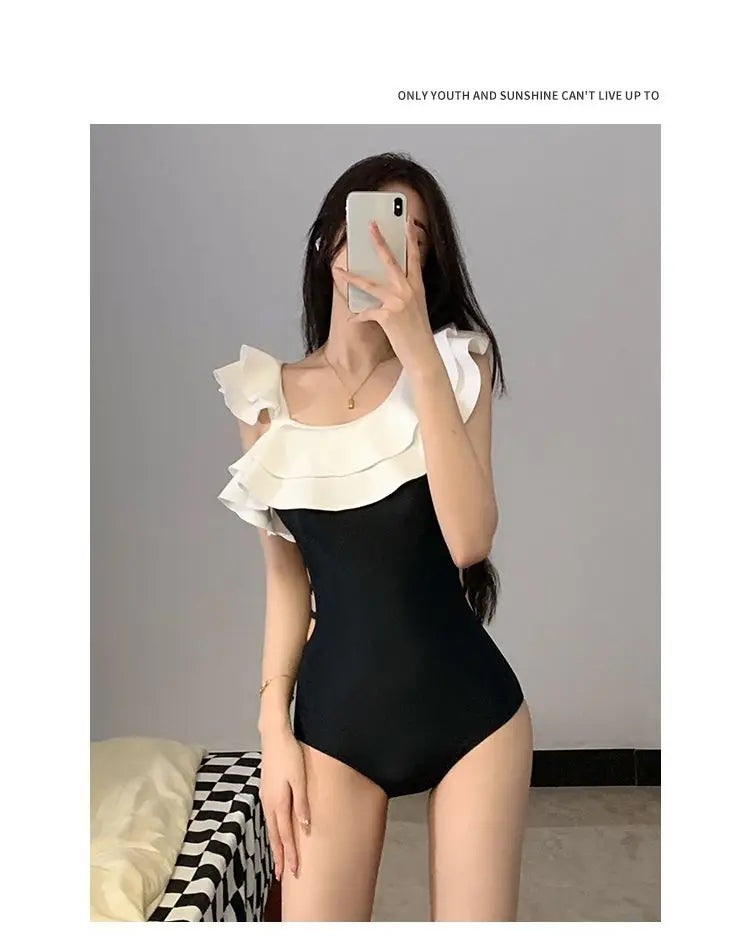 Conjunto de Bikini para mujer, traje de baño de estilo coreano