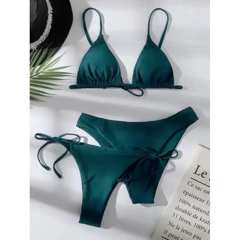 Conjunto de Bikini de 3 piezas para mujer