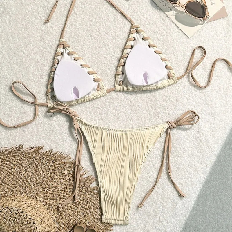 Bikinis sexis, traje de baño para mujer, traje de baño femenino para nadar