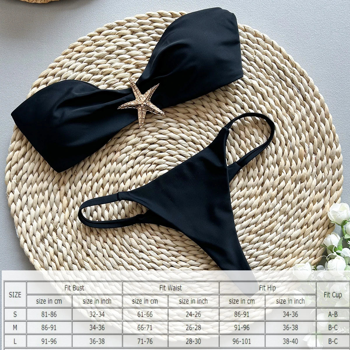 Bikinis Push Up 2025, traje de baño Sexy para mujer, traje de baño femenino, conjunto de microbikini, traje de baño, ropa de playa, Bikini brasileño Bandeau