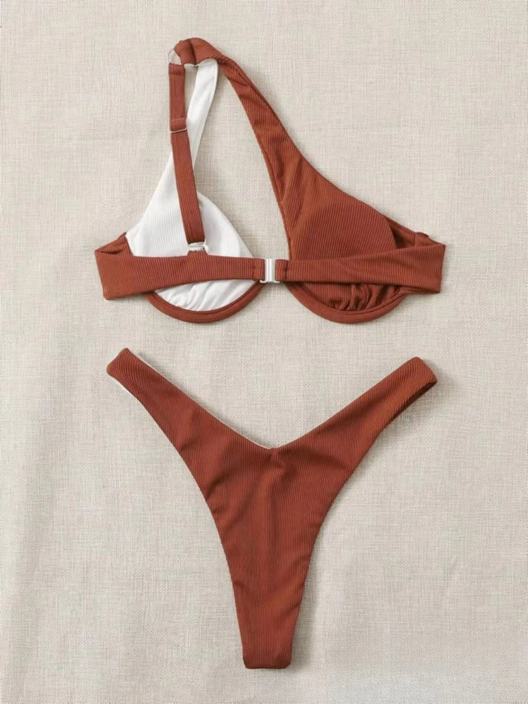 Bikinis sexys, trajes de baño recortados para mujer