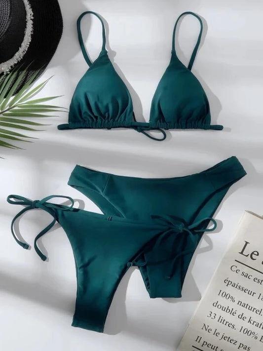 Conjunto de Bikini de 3 piezas para mujer