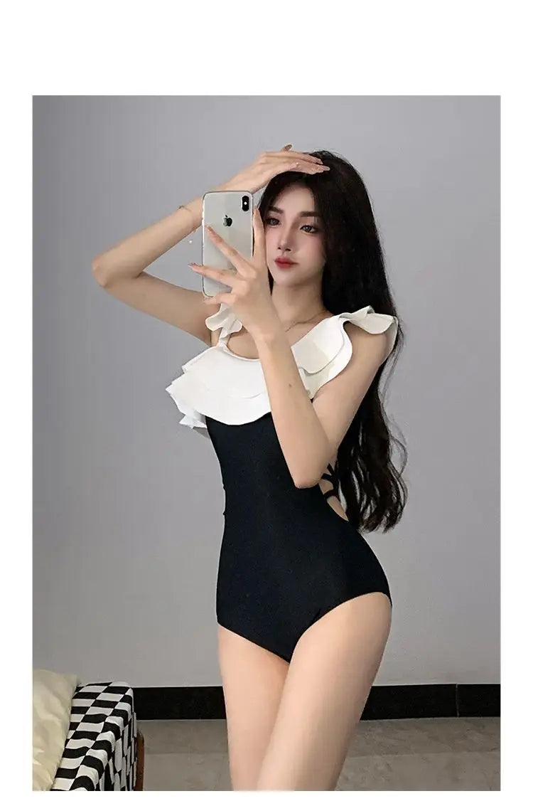 Conjunto de Bikini para mujer, traje de baño de estilo coreano