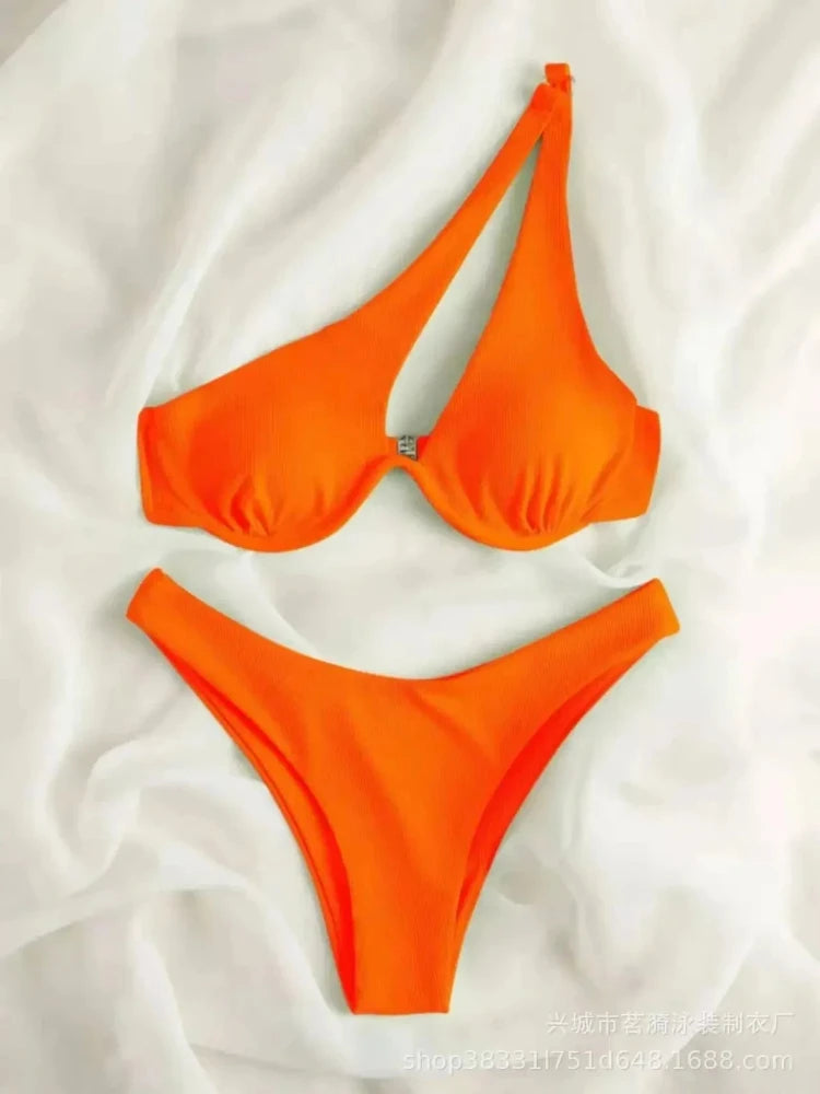 Bikinis sexys, trajes de baño recortados para mujer