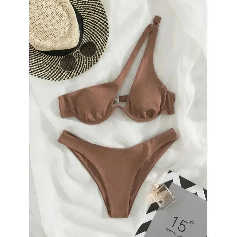Bikinis sexys, trajes de baño recortados para mujer