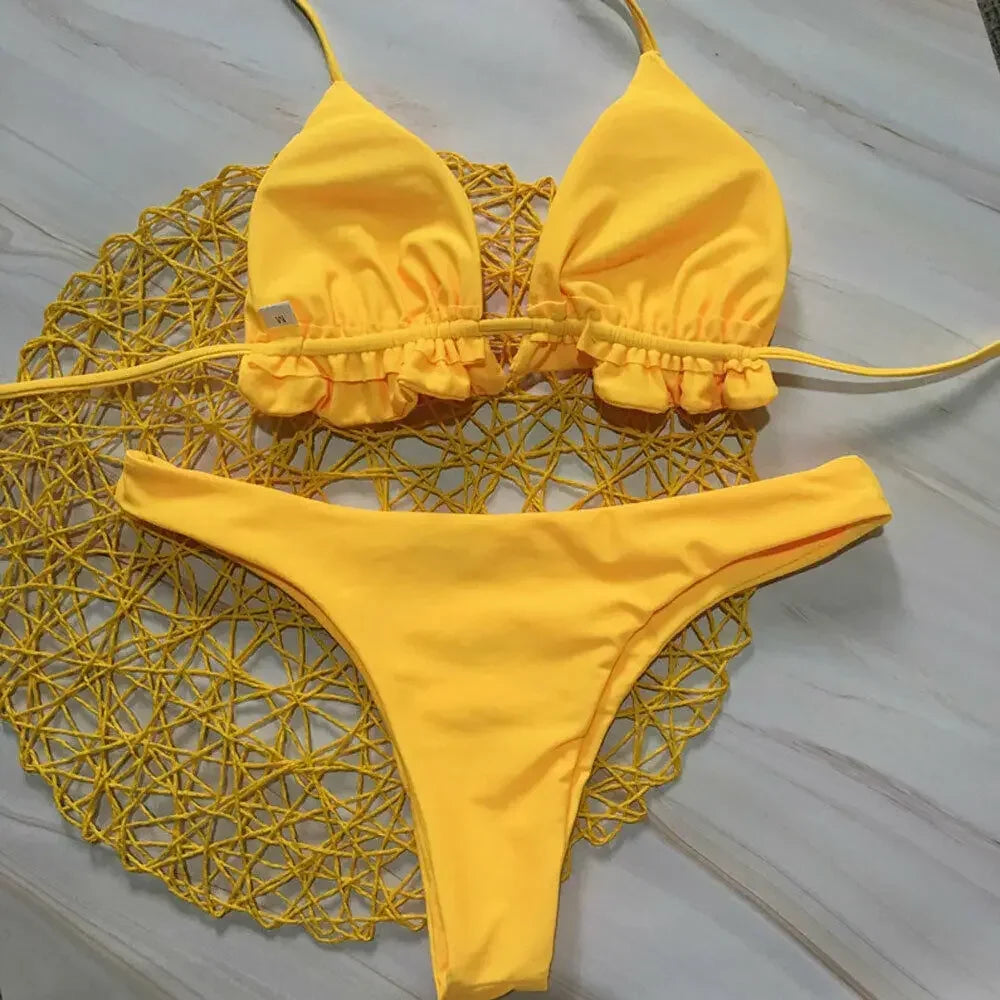 Conjunto de Bikini brasileño de verano para mujer