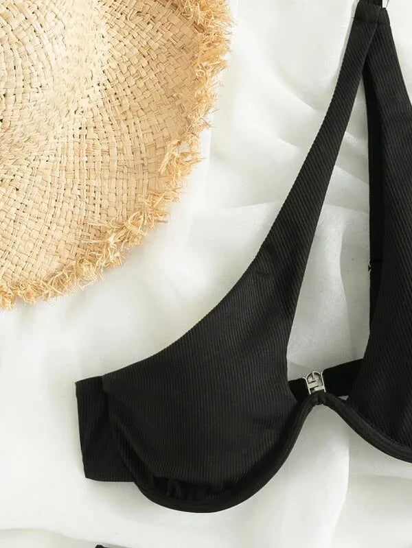 Bikinis sexys, trajes de baño recortados para mujer