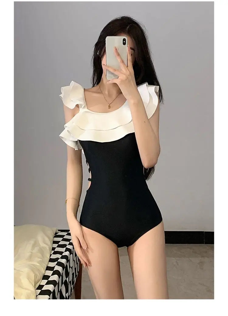 Conjunto de Bikini para mujer, traje de baño de estilo coreano