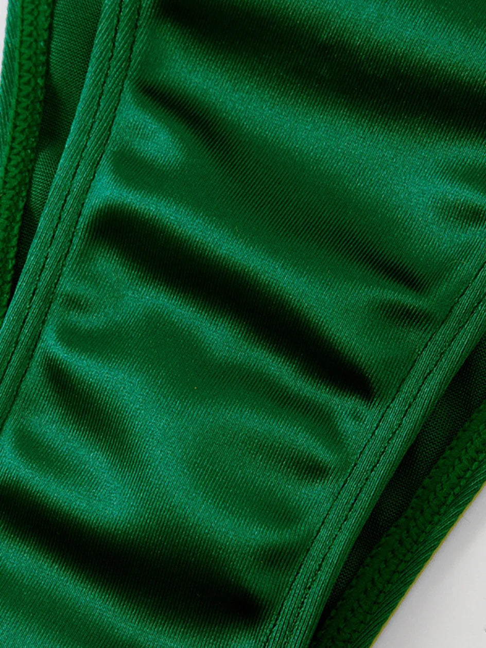 Bikini Bandeau para mujer, traje de baño de dos piezas
