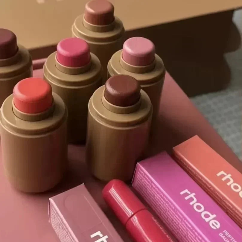 Rhode dupe Lip gloss, lip liner, blush, cream