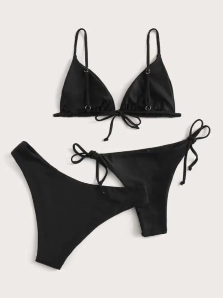 Conjunto de Bikini de 3 piezas para mujer