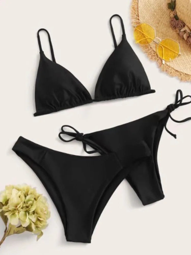 Conjunto de Bikini de 3 piezas para mujer