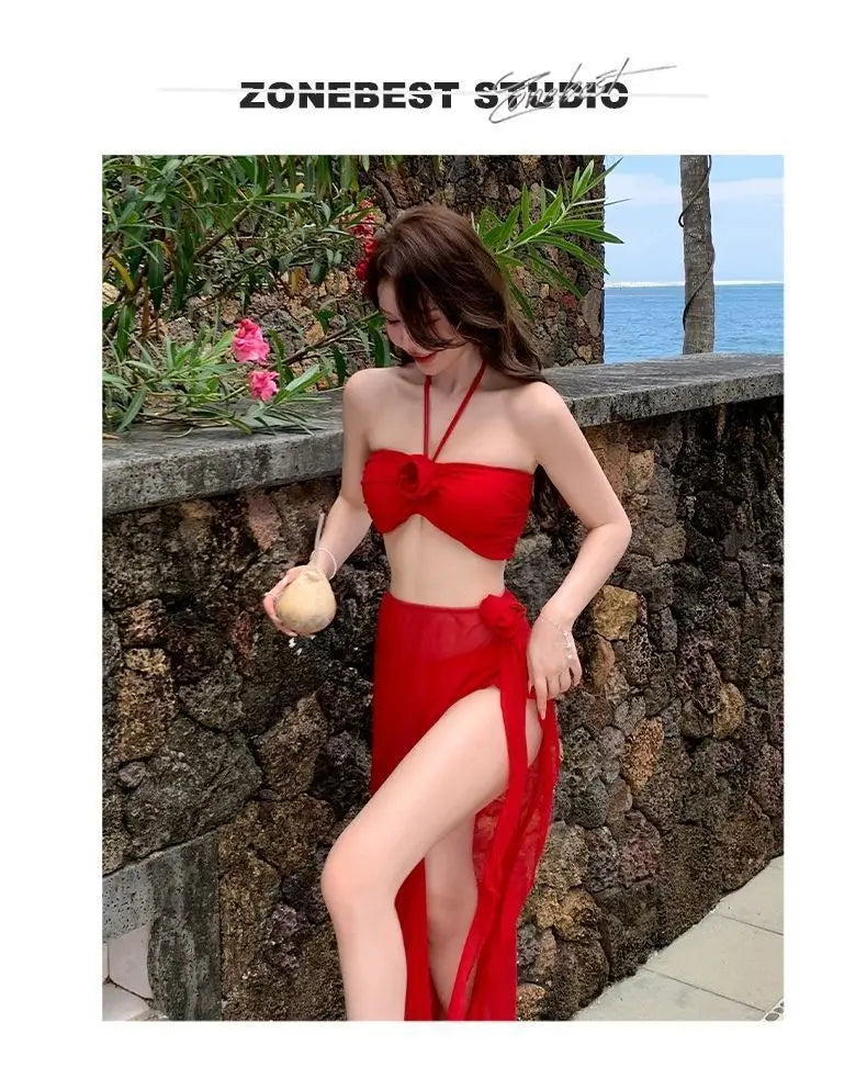 Conjunto de Bikini Invisible Push Up corte en V