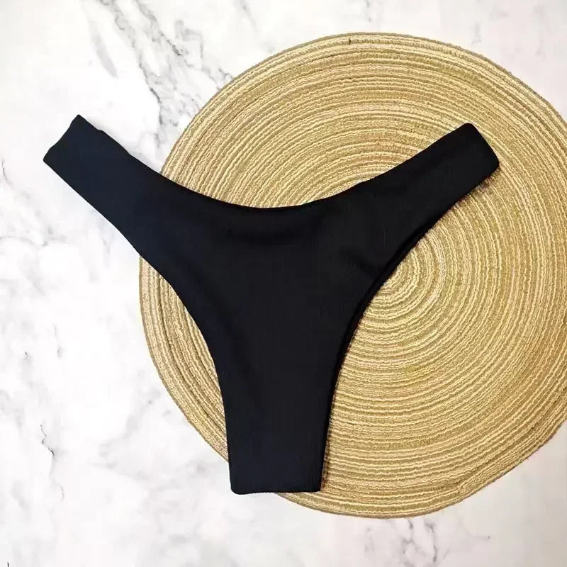 Conjunto De Bikini con parte superior De tubo acanalado para mujer